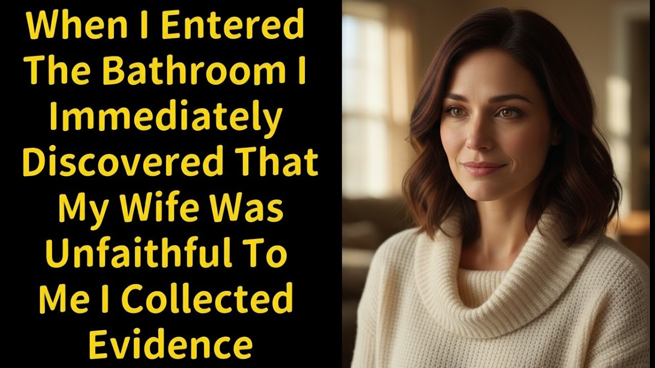 I Walked Into the Bathroom and Instantly Knew My Wife Was Cheating—So I Quietly Gathered Proof.