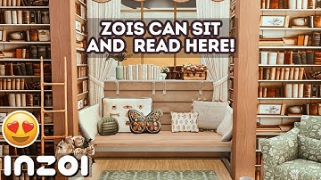 Built a 100% Functional Cozy Reading Nook in inZOI – Speed Build Tutorial with NO MODS