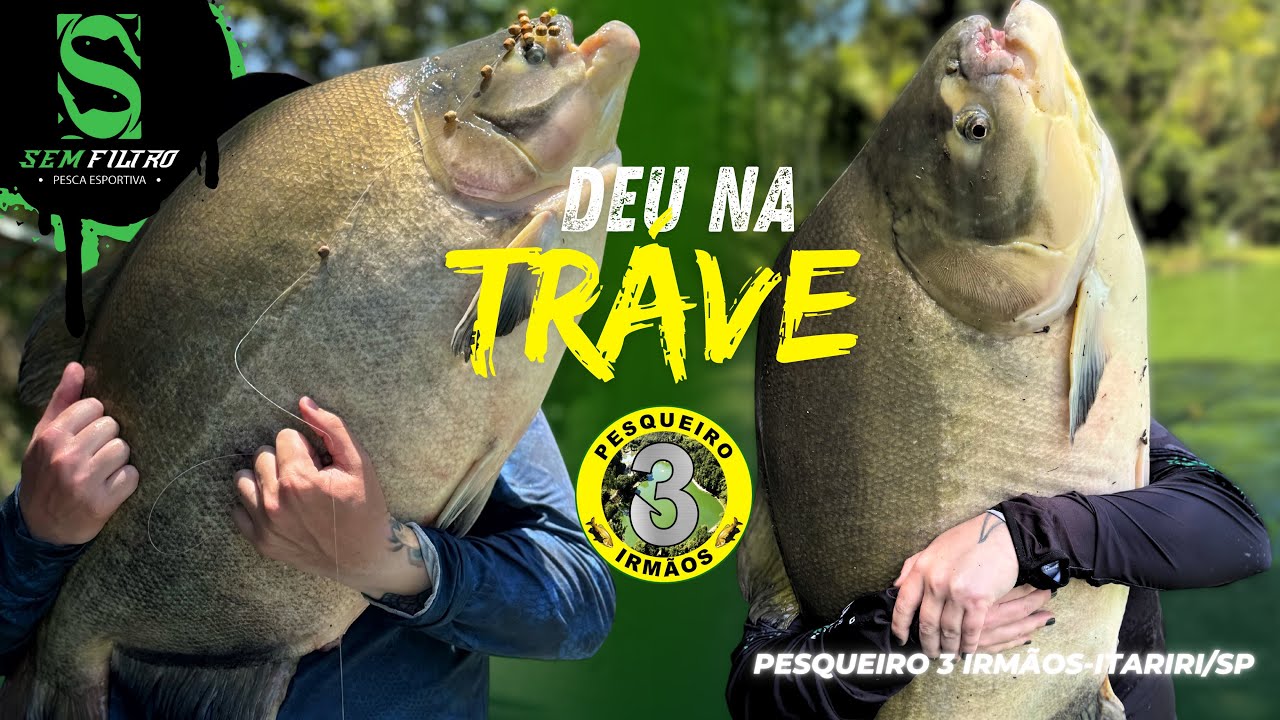 MÉDIA ABSURDA,DESSA VEZ DEU NA TRAVE-Pesqueiro 3 irmãos-ITARIRI/SP
