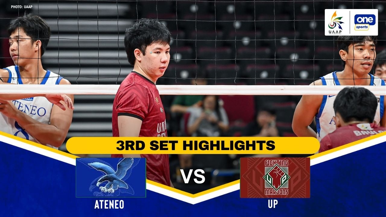 ATENEO vs UP | SET 3 HIGHLIGHTS | UAAP SEASON 88 MEN’S VOLLEYBALL | APR ...