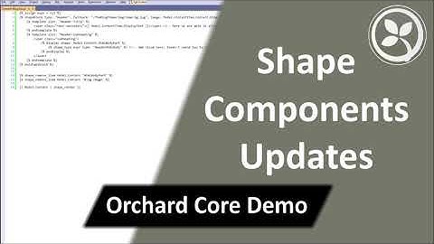 Shape Components Updates - Orchard Core Demo