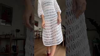 Aprenda a fazer esse lindo vestido de tricô para iniciantes #trico #tricot #tutorial