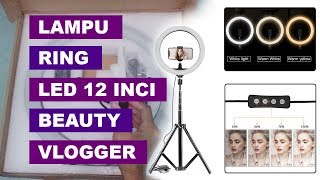 REVIEW TRIPOD + RINGLIGHT MURAH DI SHOPEE | Worth To Buy!. 