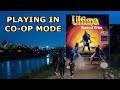 Playing Ultima: Runes Of Virtue in co-op mode, badly, on the Gameboy