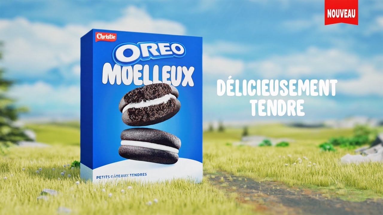 Le Nouveau OREO Moelleux - OREO, maintenant dans un gâteau délicieusement tendre.