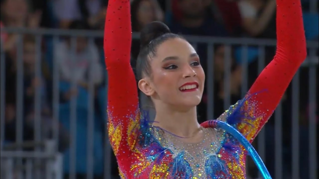 MEDALHA DE OURO 🥇 🇧🇷 MARIA EDUARDA ALEXANDRE - GINÁSTICA RÍTMICA BRASIL SANTIAGO 2023 ARCO