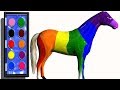 Coloriage 3d cheval pages de coloriage pour enfants  plante coloriage