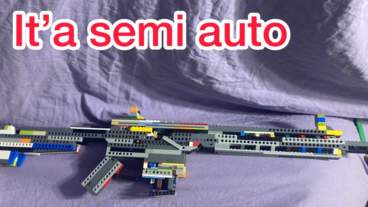 Working LEGO semi auto shell ejecting stoner 25