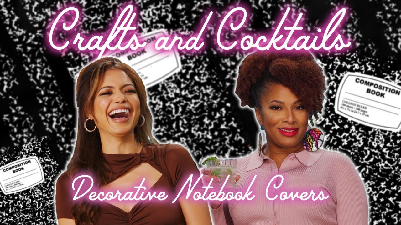 Decorative Notebook Covers w/ Jennifer Freeman | #CraftsandCocktails | That Chick Angel TV
