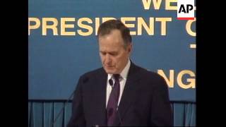 HONG KONG: GEORGE BUSH SPEECH ON CHINA'S HUMAN RIGHTS