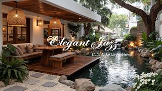 Download Lagu Elegant Jazz With Calm Lakeside Ambience | Enjoy Instrumental Jazz Music At Cozy Outside Space MP3