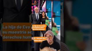 La hija de Evo Morales saco su maestria