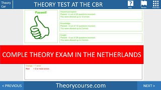Complete explanation about the theory exam in the Netherlands