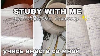 🤍STUDY WITH ME|стади виз ми #1,много уроков