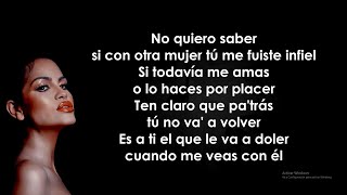 Natti Natasha - No Quiero Saber (Letra/Lyrics)