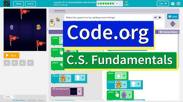 A Royal Battle with Events Lesson 12.8 Course B Code.org Tutorial with Answers