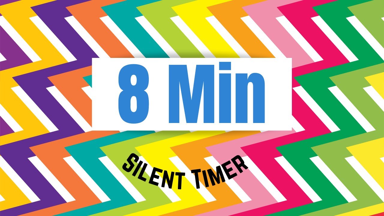 8 Minute Countdown Timer Colorful and - YouTube