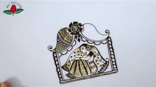 bridal mehendi BRIDE SITTING in DOLI intricate mehendi designs :hindi