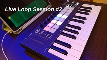 Novation Launchkey Mini MK3 with Groovebox on iPad Live Loop #2
