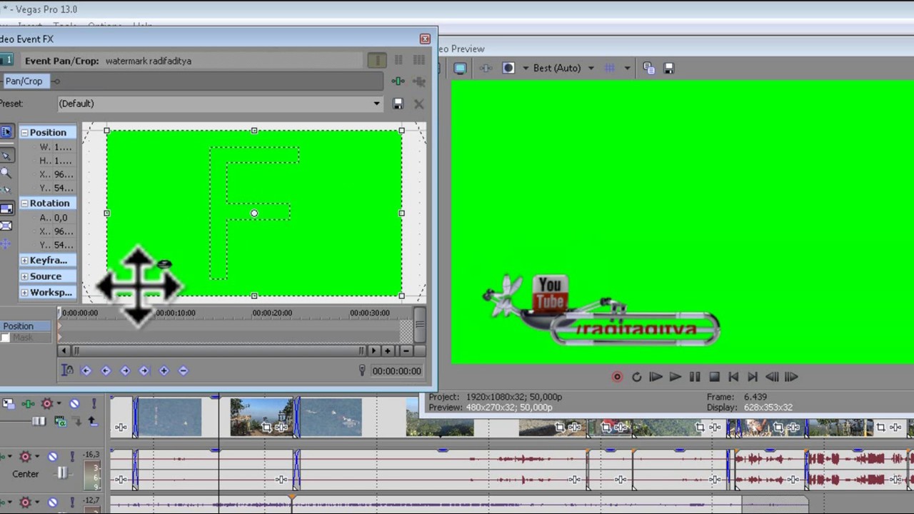 Cara menghapus Green Screen dengan Sony Vegas 13 - YouTube