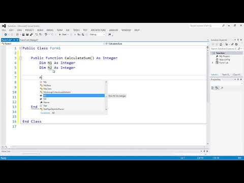 How to create a Function | vb.net | principles of computer programming