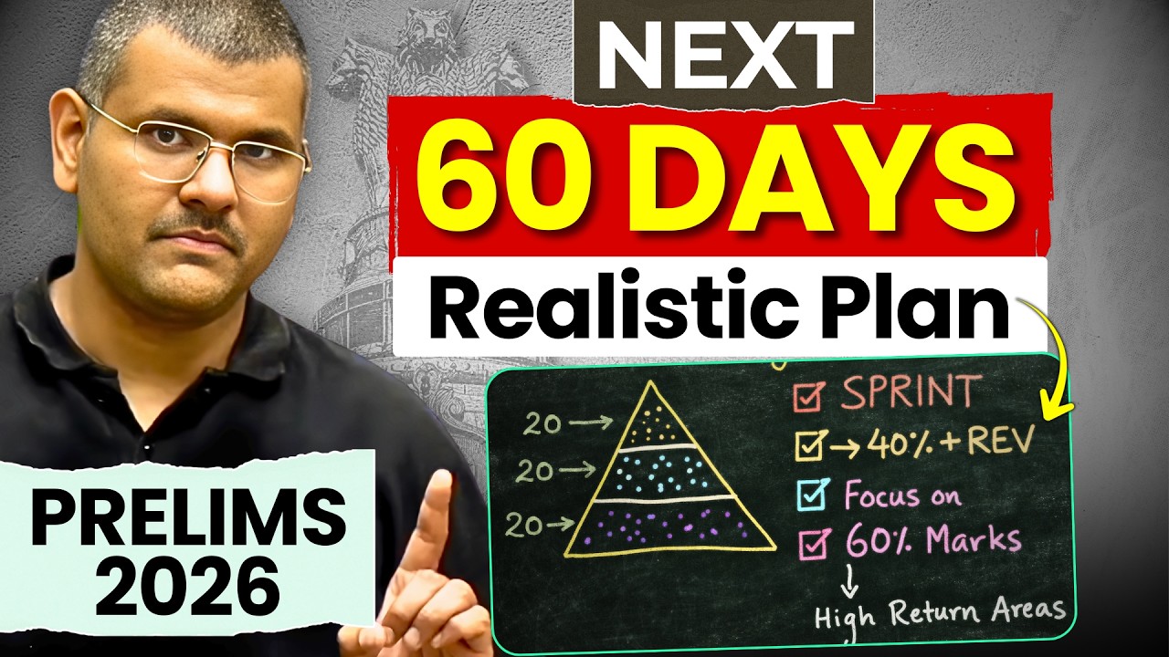 *Only 60 Days* Left for UPSC Prelims 2026 | Realistic Plan That ...