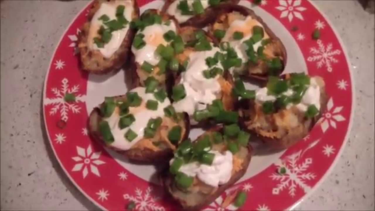 vegan stuffed potato skins What I Ate On NEW YEARS EVE + Vegan Appetizers