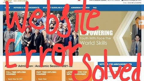 Dseu preference filling | WEBSITE Error | SOLVED | #dseu #delhi_polytechnic_admission_2021