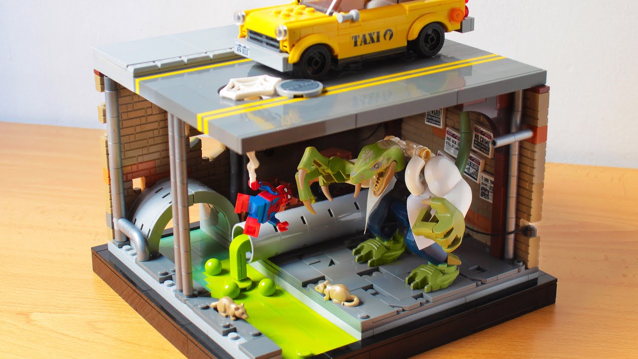 Lego Spider-man vs The Lizard MOC - YouTube