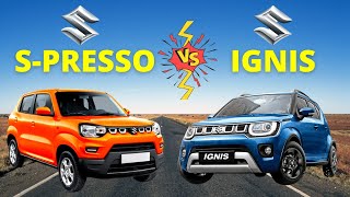 Maruti Ignis vs S Presso - Specs, Features, Mileage - Which is Better? Hindi Comparison