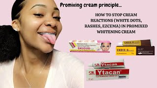 PROMIX THIS PRODUCT INTO YOUR WHITENING CREAM TO STOP CREAM REACTION ON YOUR SKIN | PROMIXING RULES