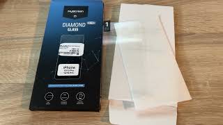 Glas Myscreen Diamond Glass Edge Lite Full Glue Für Iphone 14, Schwarzer Rahmen