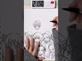 45分で鬼殺隊15人描ける？【鬼滅の刃】#Shorts