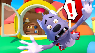 Big Bad Wolf Ran up the Roof | Baby Shark, Colors Song | Kids Songs | Kids Cartoon | BabyBus