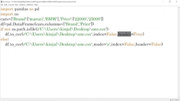 How to write in CSV file using Python