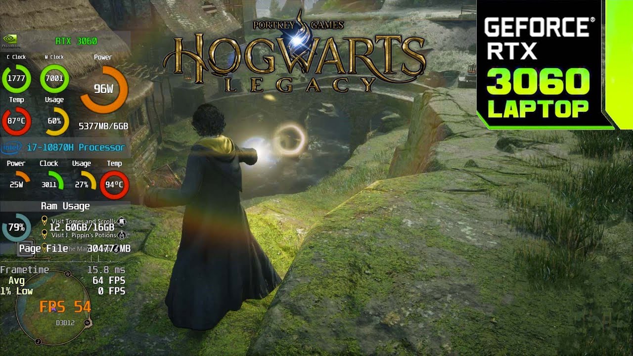 Hogwarts Legacy | RTX 3060 Laptop 130W + i7-10870H | 4K, 1440P, 1080P | Benchmarks!