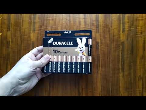 Обзор щелочных батареек Duracell AA 18 шт из Rozetka