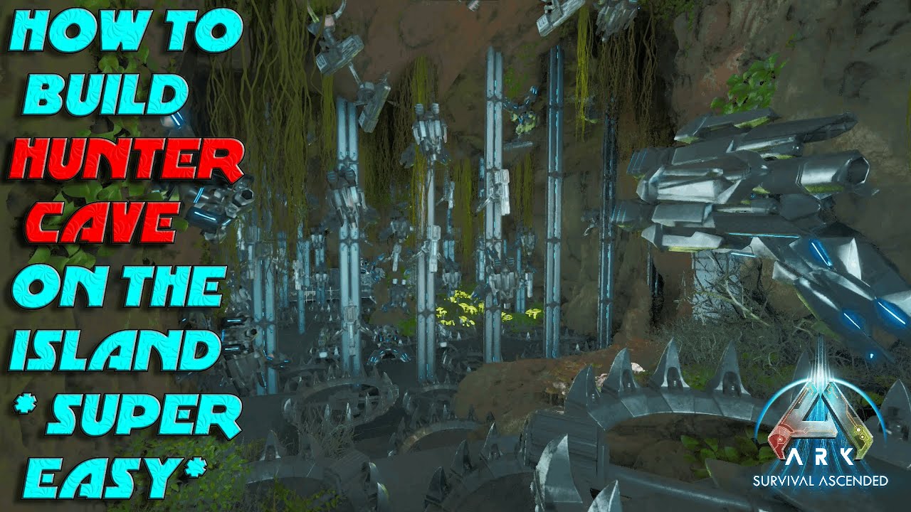 Ark Ascended Hunter Cave How to build HUNTER CAVE on ASA 🏝️ YouTube