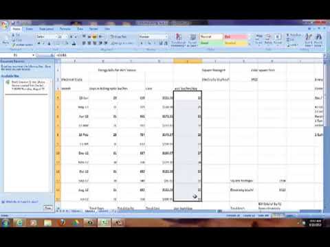 How to Track Energy Consumption with a simple Spreadsheet ...