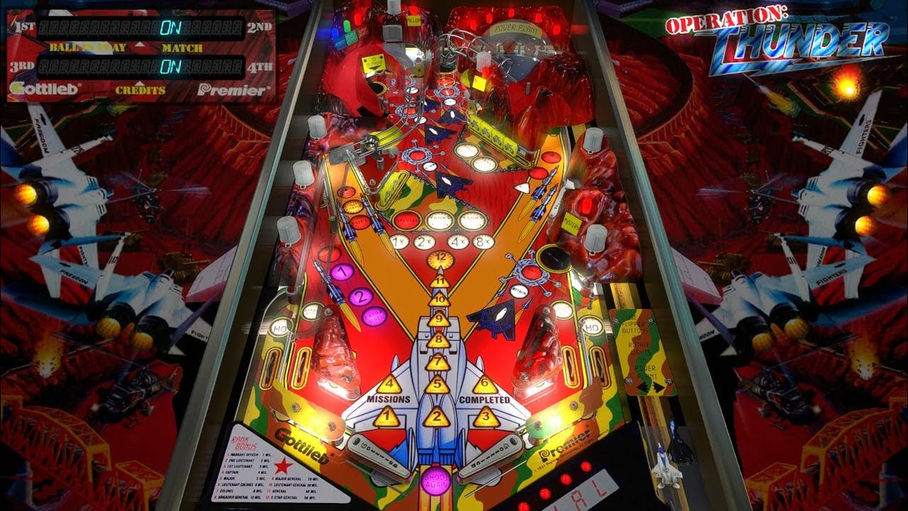 Operation Thunder (Gottlieb 1992)_Bigus(MOD) 3.1 Pinball VPX YouTube