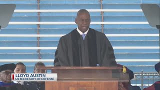 US Sec. of Defense Lloyd Austin delivers speech as SC State graduation