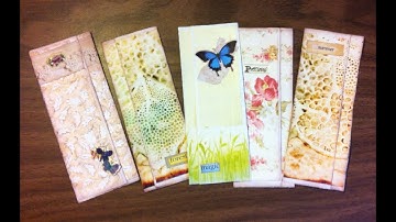 Making Book Page Ephemera Part 2 - Side Pockets & Envelopes