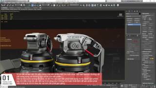 Tutorial Model Hardsunbface Grenade HMX - Part 5.b ( Model Accessories Grenade)