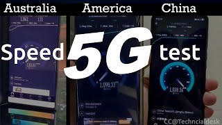 5G Speed test Australia  America  and China