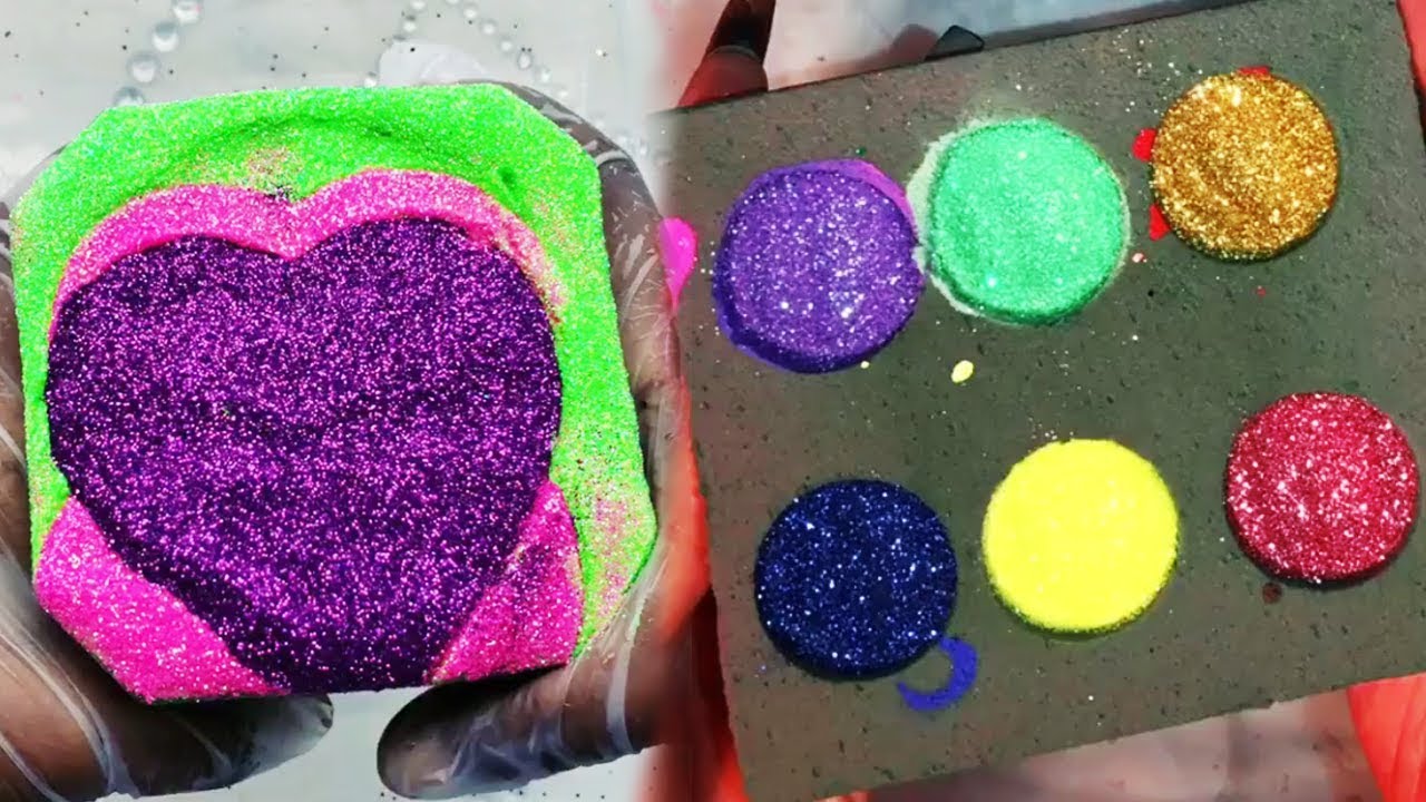 Oddlysatisfying Floral Foam l Glitter Bomb