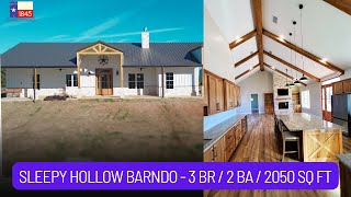 Custom Barndominium Tour  3 BR / 2 BA / 2050 sq ft  Sleepy Hollow  Completed Tour