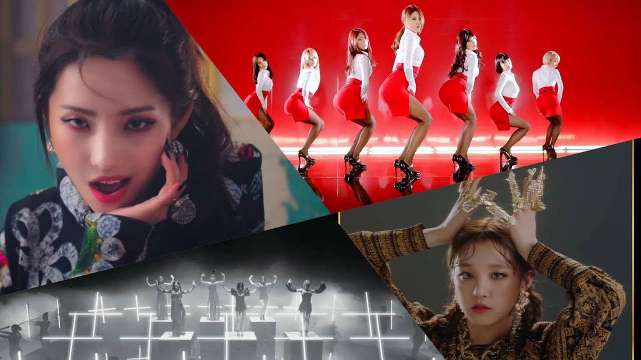 (G)I-DLE x AOA - Lion/Miniskirt/Oh My God/Senorita (MASHUP + Music Video)