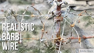 Make barbed wire realistic EASY #makediorama #135scale