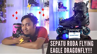 Sepatu Roda Flying Eagle Inline Skates X5D Black 4X90MM