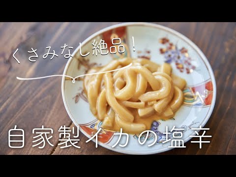 くさみなし 自家製イカの塩辛のレシピ 作り方 Youtube